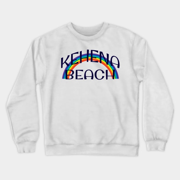 Kehena Beach Rainbow Crewneck Sweatshirt by Puna Coast